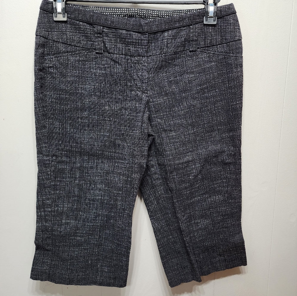 Maurices Capri Pants Size 9 - 10 Black Casual Denim Look Cropped B549
